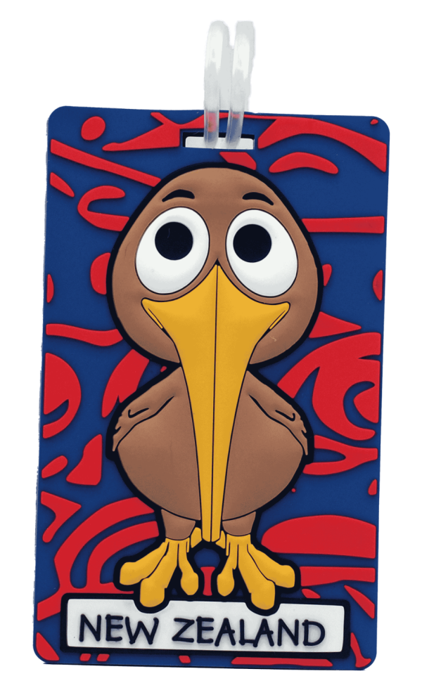 The Cheeky Kiwi NZ Bobbleheads bag tag Baby Kiwi