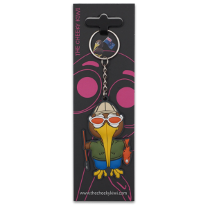 Fishing Kiwi Key Chain